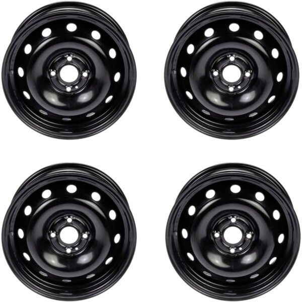 Dorman® SET-RB939100-4 Black Wheel - 15 in. X 6 in.